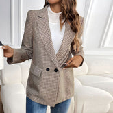 Petite Houndstooth Suit Jacket PCD65